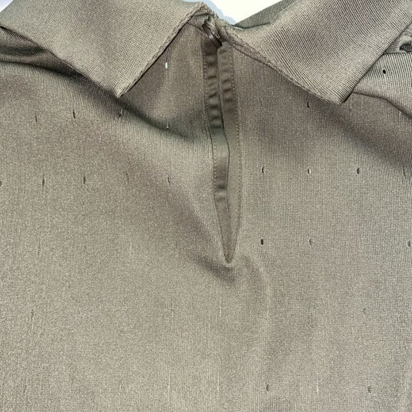 L Nike Dri-Fit Ace Golf Polo Shirt Olive Green CK5846-222 Women’s vent NWT $75 - Picture 9 of 9
